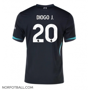 Billige Fotballdrakt Liverpool Diogo Jota #20 Replika Bortedrakt 2024-25 Kortermet